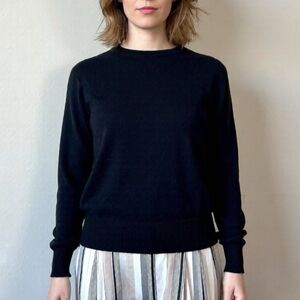 Vintage Black Crewneck Sweater